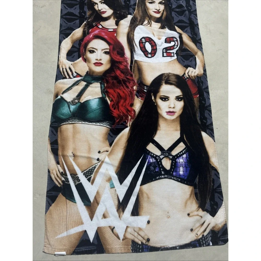 2016 WWE WRESTLING DIVAS BEACH BATH TOWEL SOFT COTTON Hot Girls Y2K